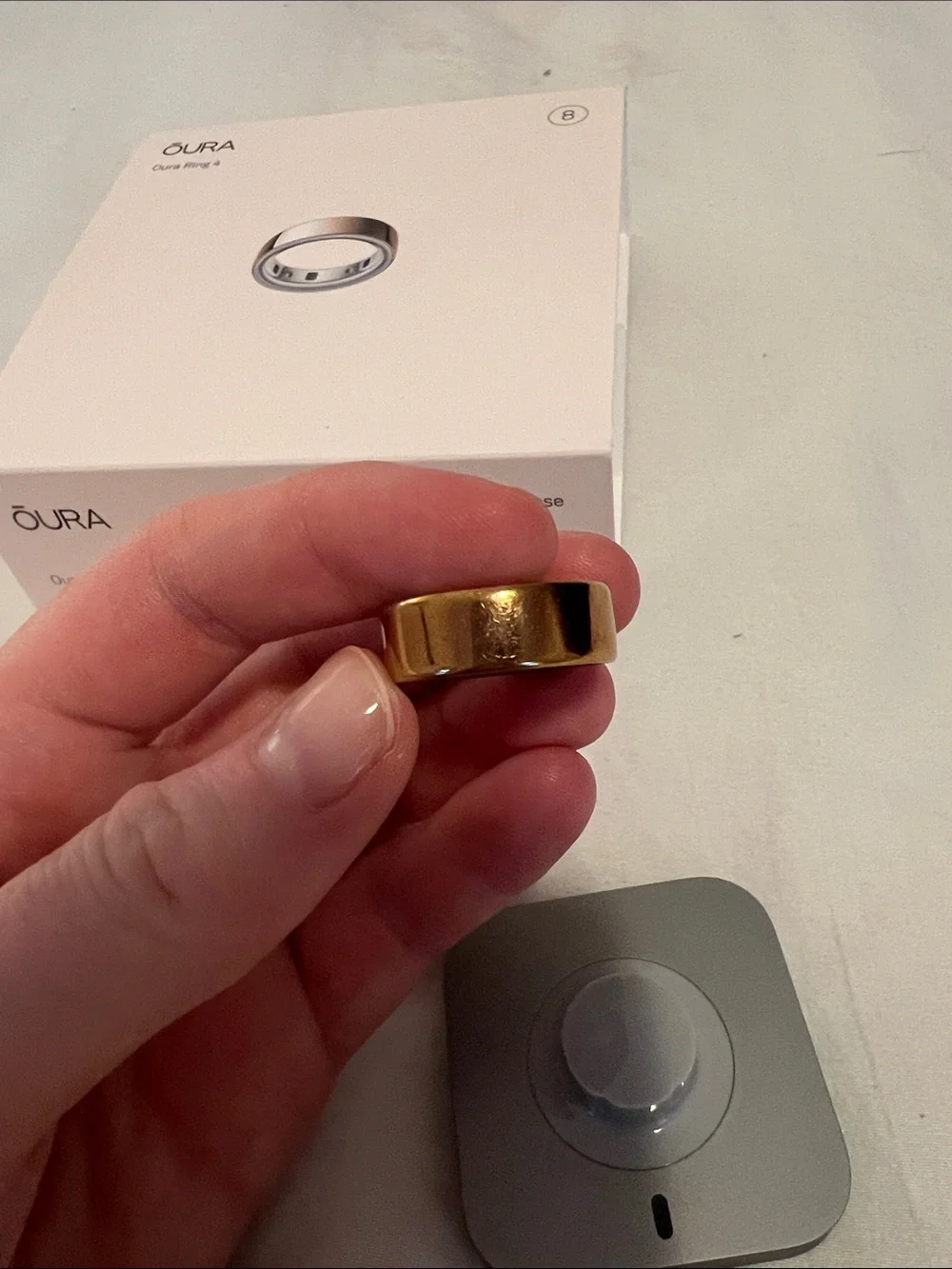Oura Ring – Rose Gold Finish with Silver Interior